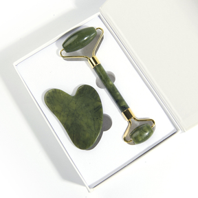 Jade Roller + Gua Sha Pedra de Jade