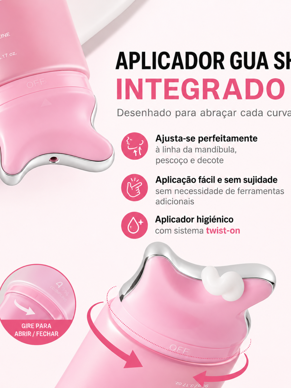 Creme Anti-Rugas para o Pescoço PDRN Collagen Gua Sha 90 g