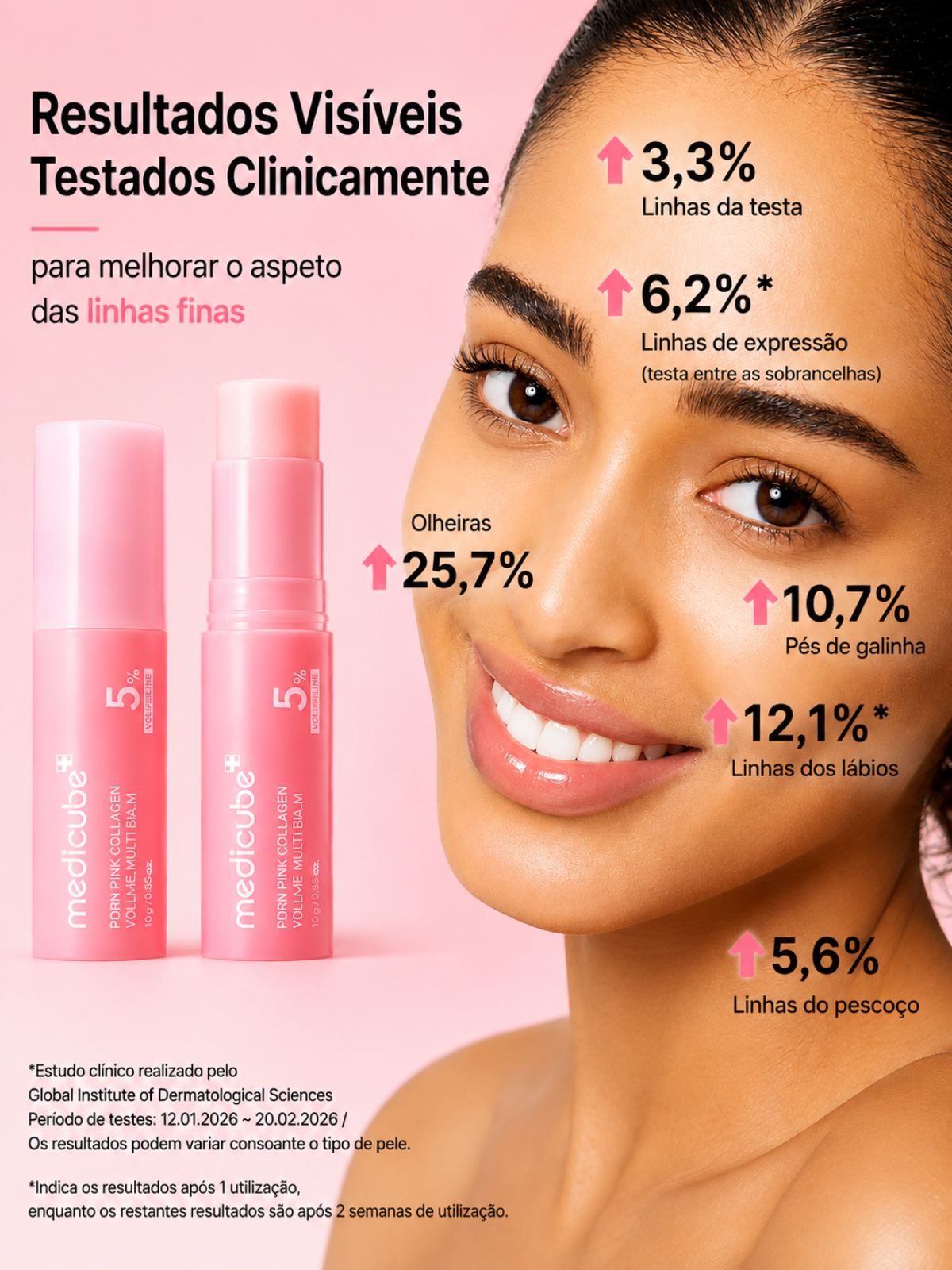 Medicube Bálsamo Multifunções PDRN Pink Collagen Volume 10 g
