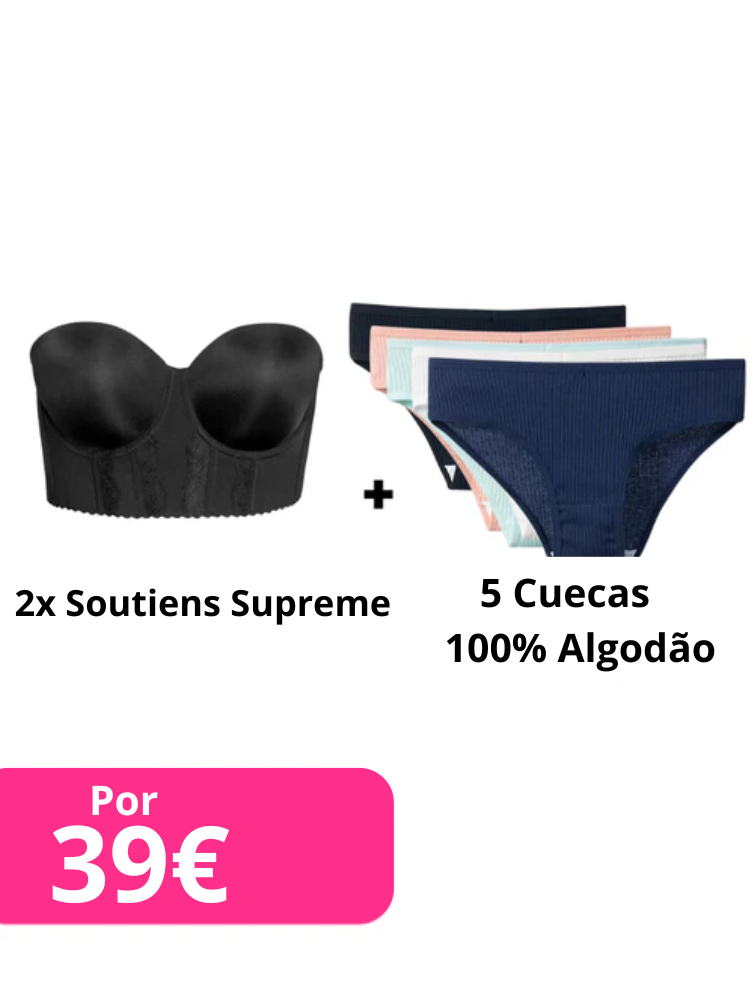 Oferta: 2 Soutiens Supreme + 5 Cuecas