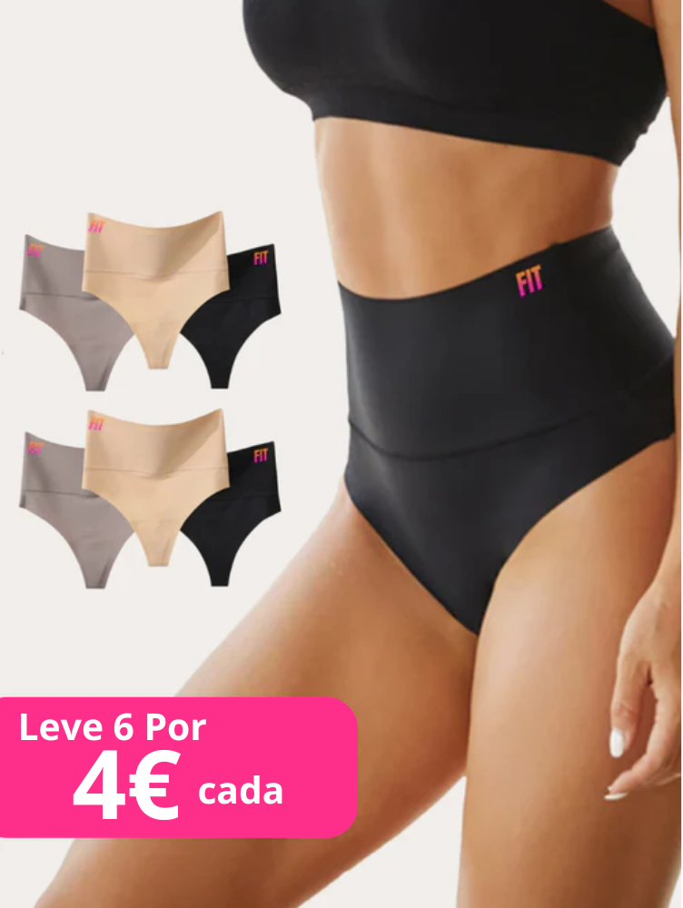Oferta: 6 Cuecas Cintura Alta Fio