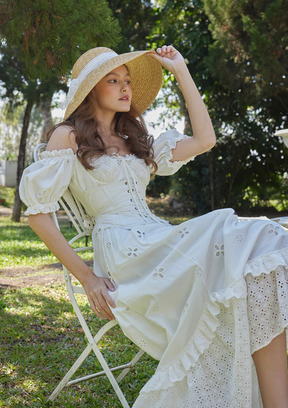 Vestido de corsé campesino