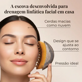 DrenaFace - Escova de Drenagem Linfática Facial - Escova Coreana